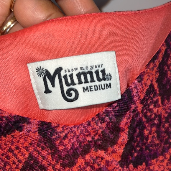 SHOW ME YOUR MUMU snake print spaghetti strap shift dress - Picture 14 of 16